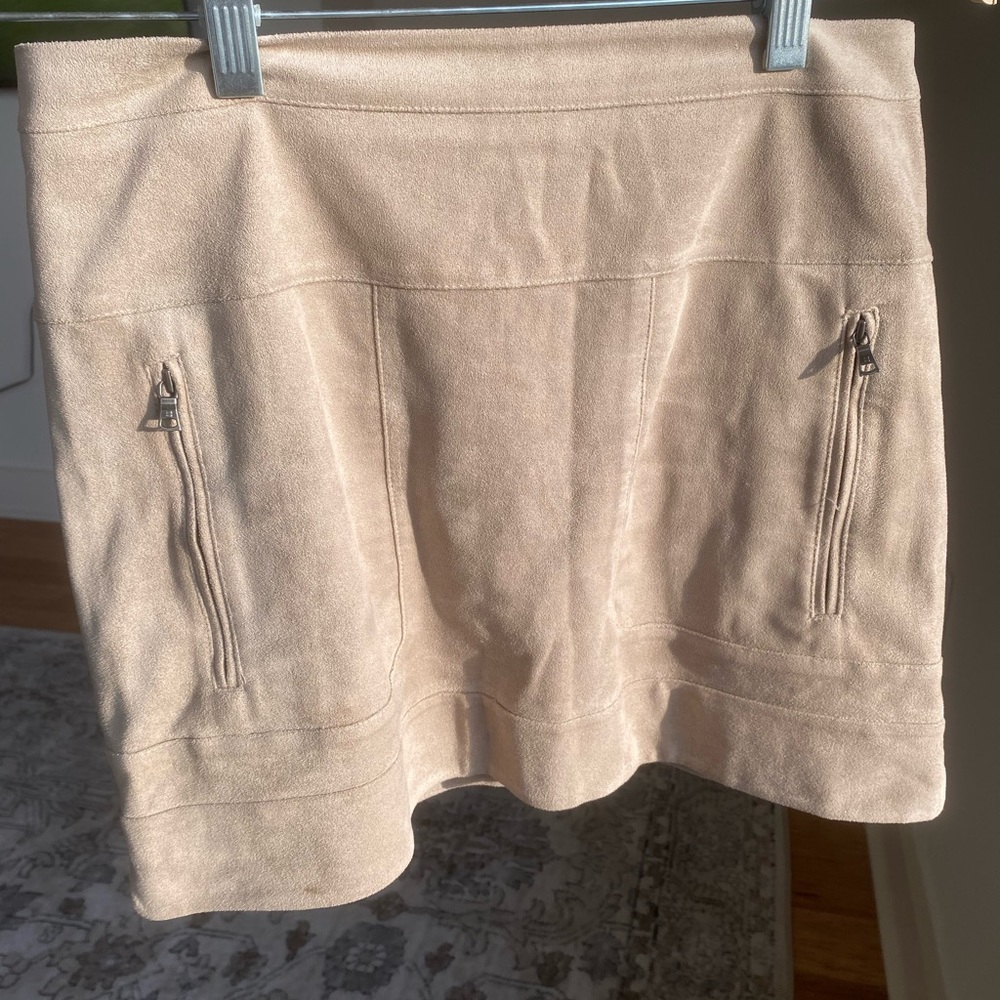 BCBG SUEDE TAN SKIRT